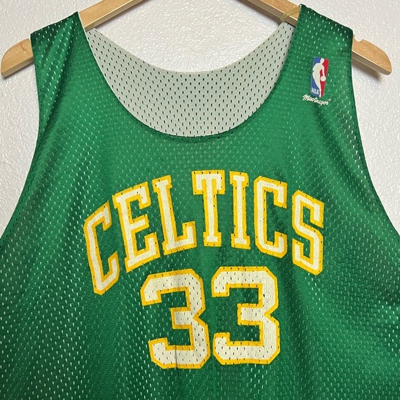 Vintage 80’s Sand Knit NBA Boston Celtics Basketball Jersey #33 Size XL - Picture 2 of 7